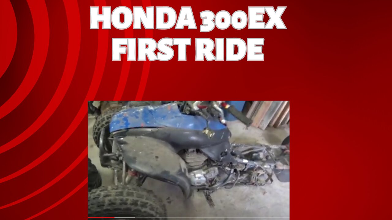 honda 300ex first ride