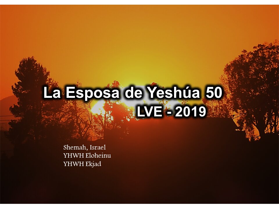 La Esposa de Yeshúa 50 - YHWH Ekjad 29