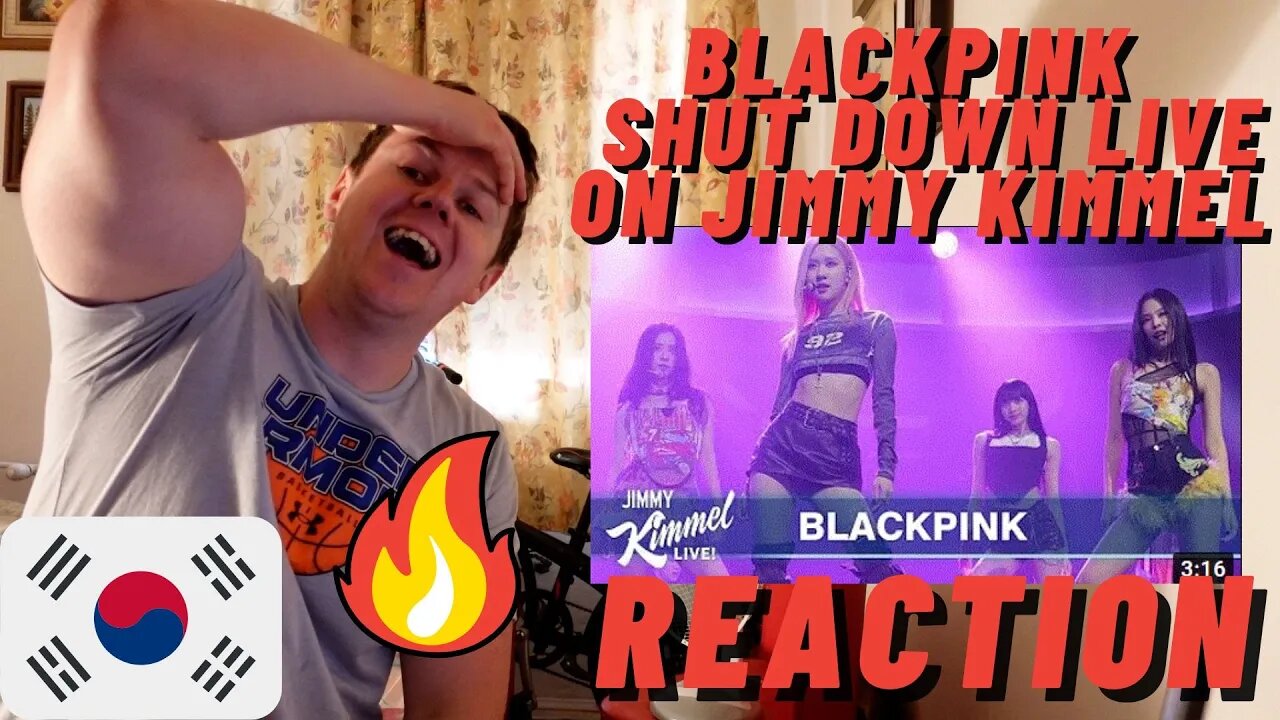BLACKPINK - SHUT DOWN LIVE ON JIMMY KIMMEL ((IRISH MAN REACTION!!))