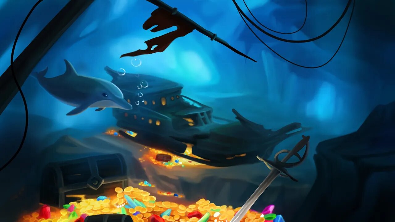 Underwater Treasure | Digital Painting Process