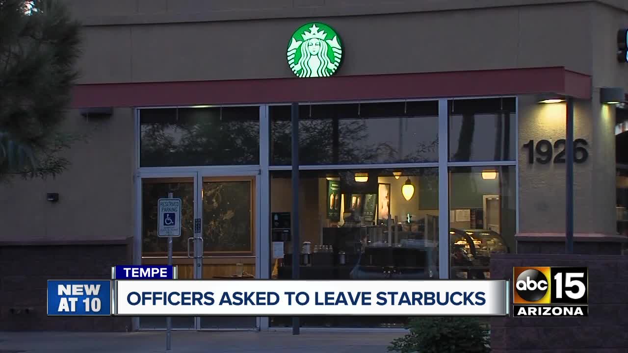 Tempe officers asked to leave Starbucks after making customer feel "uncomfortable"