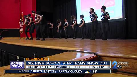 High school step teams show off their skills at BCCC exhibition
