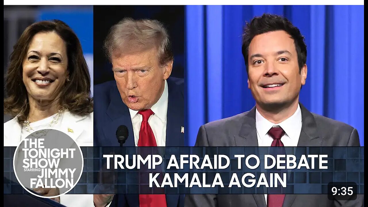 Trump Afraid to Debate Kamala Again, Biden Warns Against China at U.N. Assembly | The Tonight Show