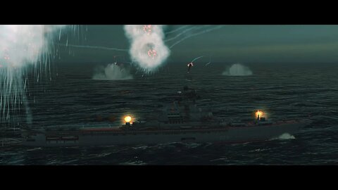 Too Close! Artillery open fire! with Kiev aircraft carrier - Cold Waters with Epic Mod