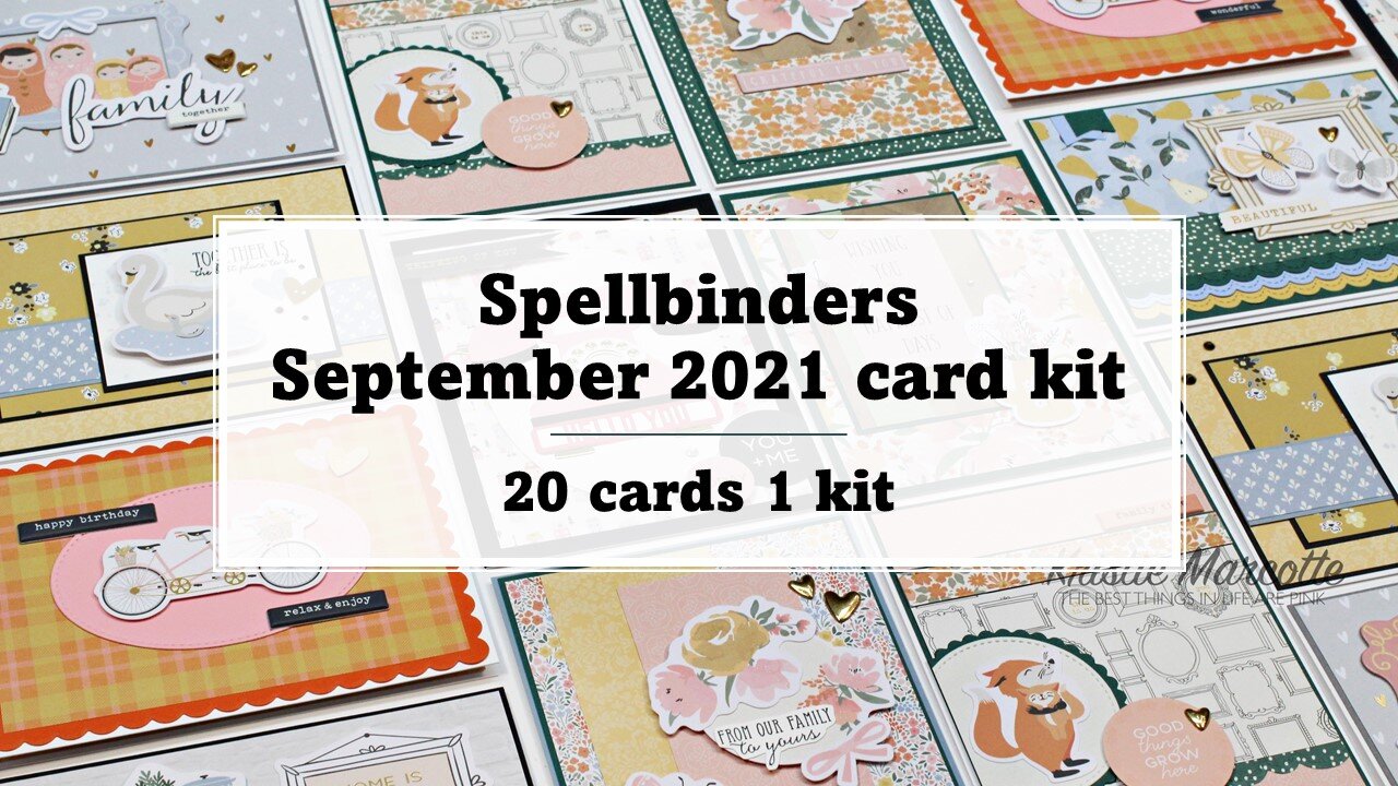 Spellbinders | September 2021 card kit | 20 cards 1 kit