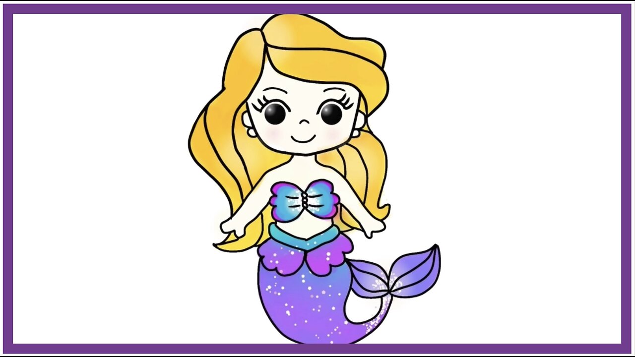 How to Draw Mermaid Easy