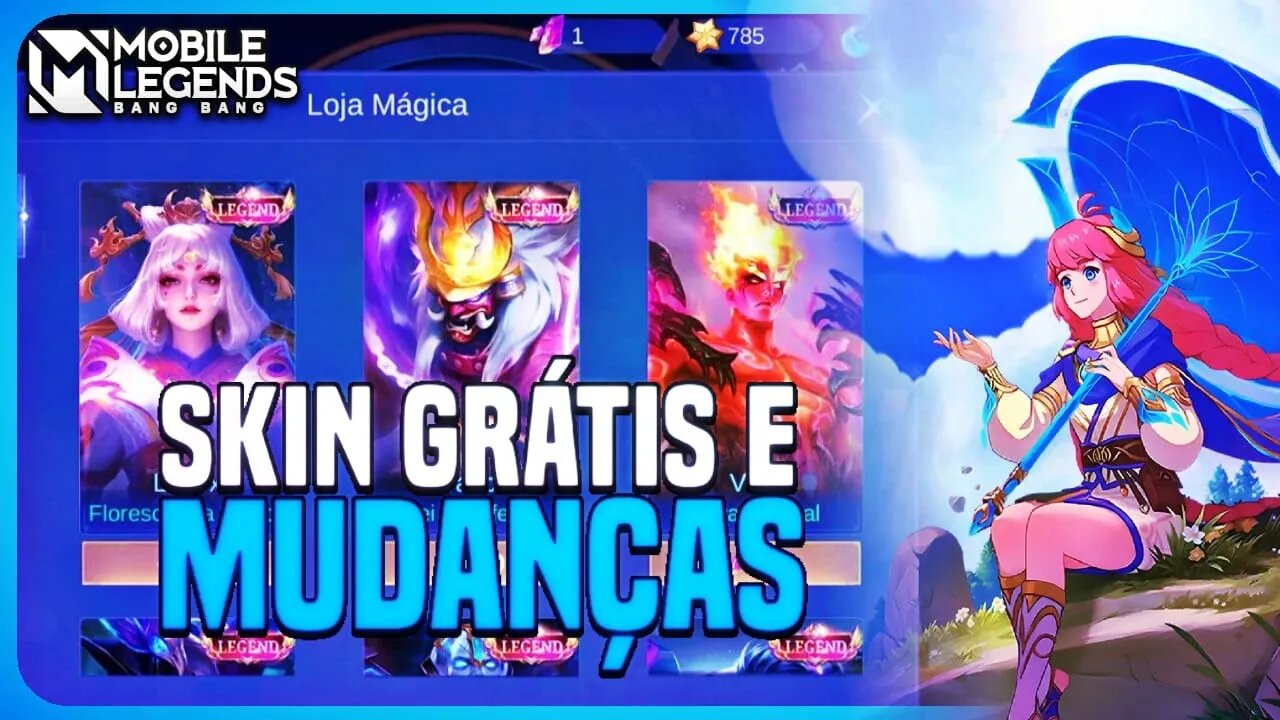 MUDANÇA INSANA NA RODA MÁGICA E SKIN GRATUITA DA KAGURA | MLBB