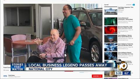Local business legend passes away