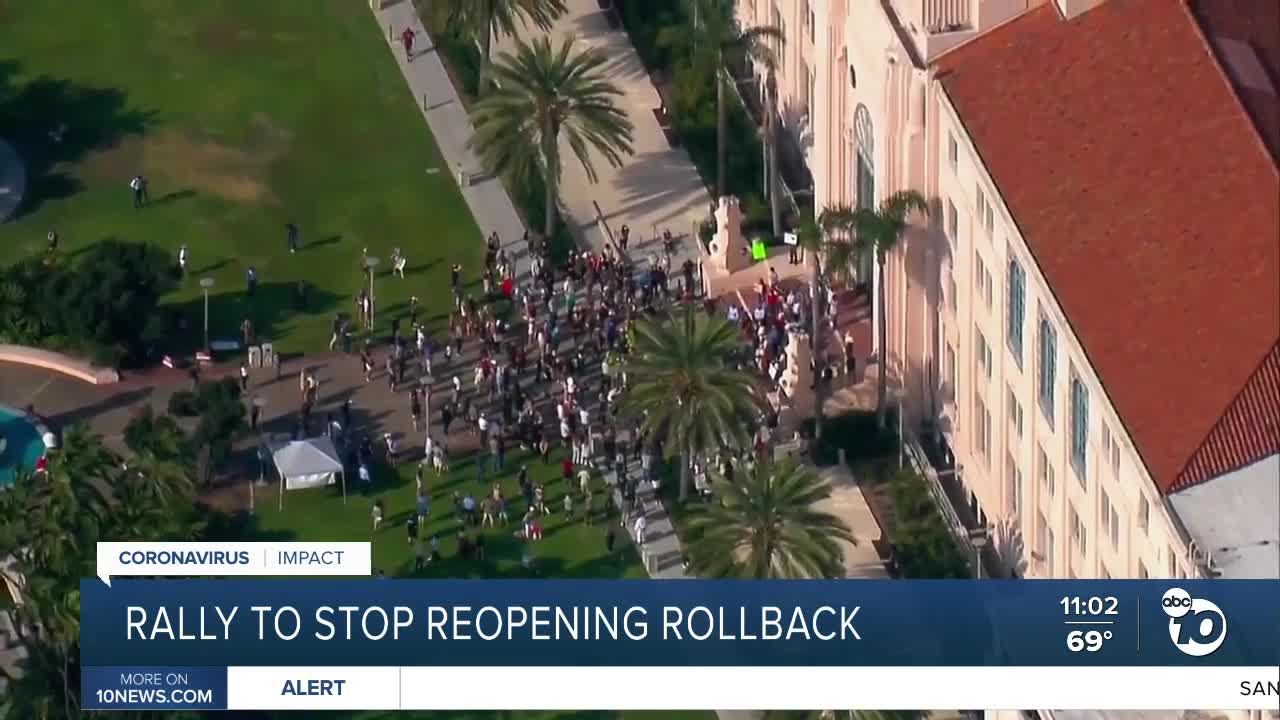 Rally to stop reopening rollback