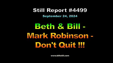 Beth & Bill - Mark Robinson - Don't Quit !!!, 4499