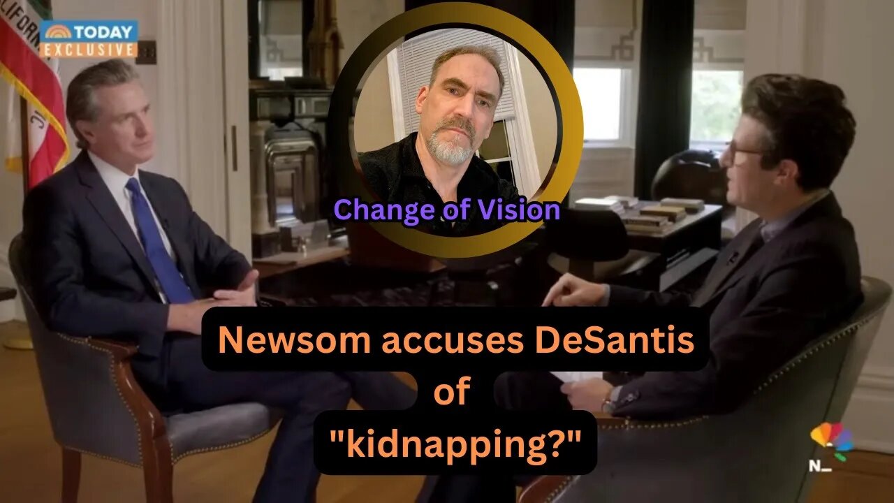 Newsom says DeSantis "kidnapped" illegal migrants....never mind its just "hyperbole"