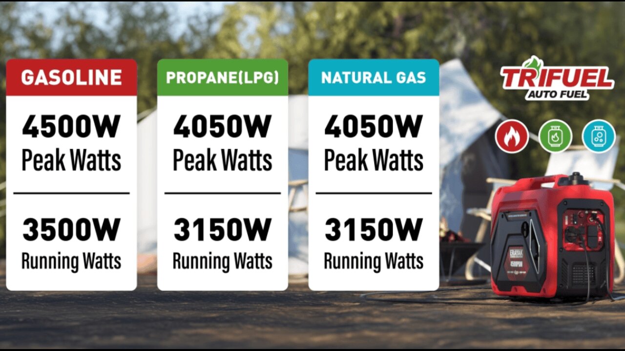 Westinghouse Outdoor Power Equipment 12500 Peak Watt Tri-Fuel Home Backup Portable Generator