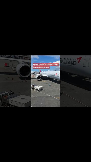 Asiana Airlines at Seattle-Tacoma International Airport #adventurezwithpaul #asianaairlines