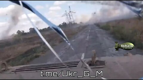FPV: Fleeing Ukrainian truck under artillery fire