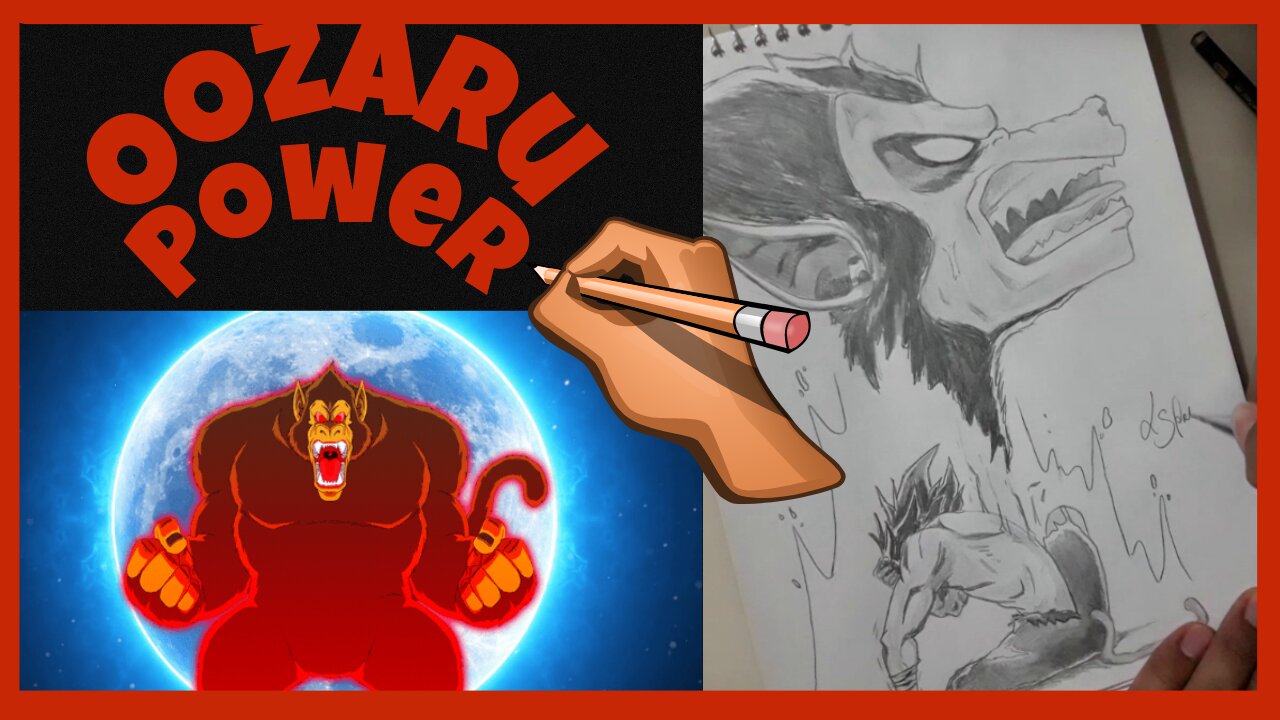 [speed drawing]desenhando o goku oozaru | transformação do macaco gigante