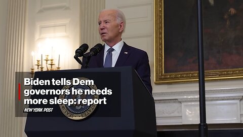Buydone tells Dem governors he needs more sleep, no events after 8 p.m. 💤