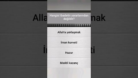 #yarışma #bilgi İSLÂMÎ BİLGİ YARIŞMASI