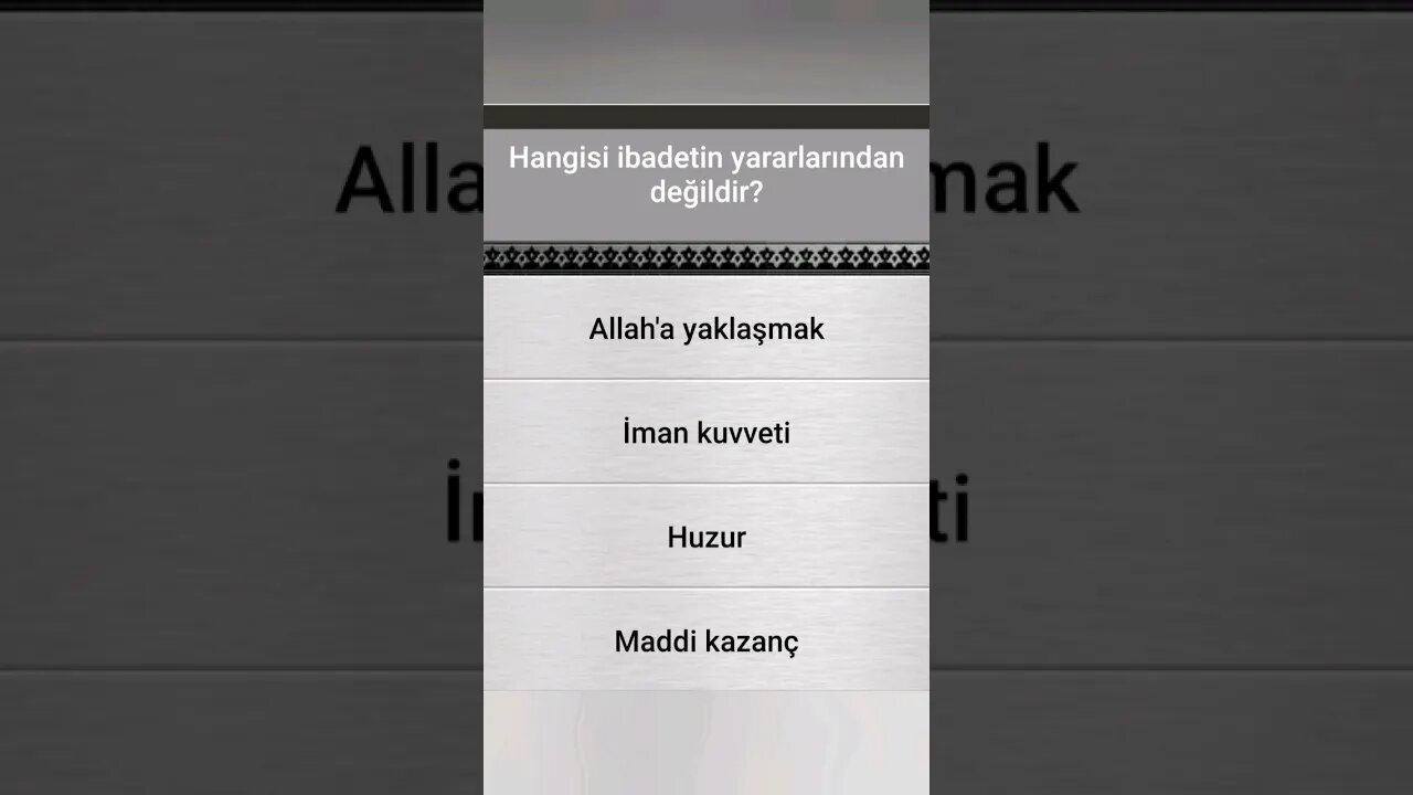 #yarışma #bilgi İSLÂMÎ BİLGİ YARIŞMASI