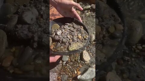 Is the gold here coming from the sea or this creek?