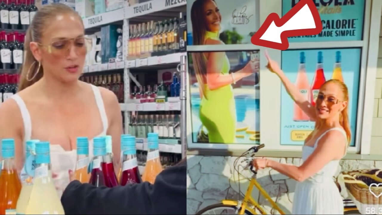 Jennifer Lopez Rides Her Bike to Shop for Her Delola Cocktails
