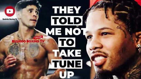 Wow! Ryan Garcia Says "They" Told Him He WONT Get Tank If He Took Tune Up?! "Games"