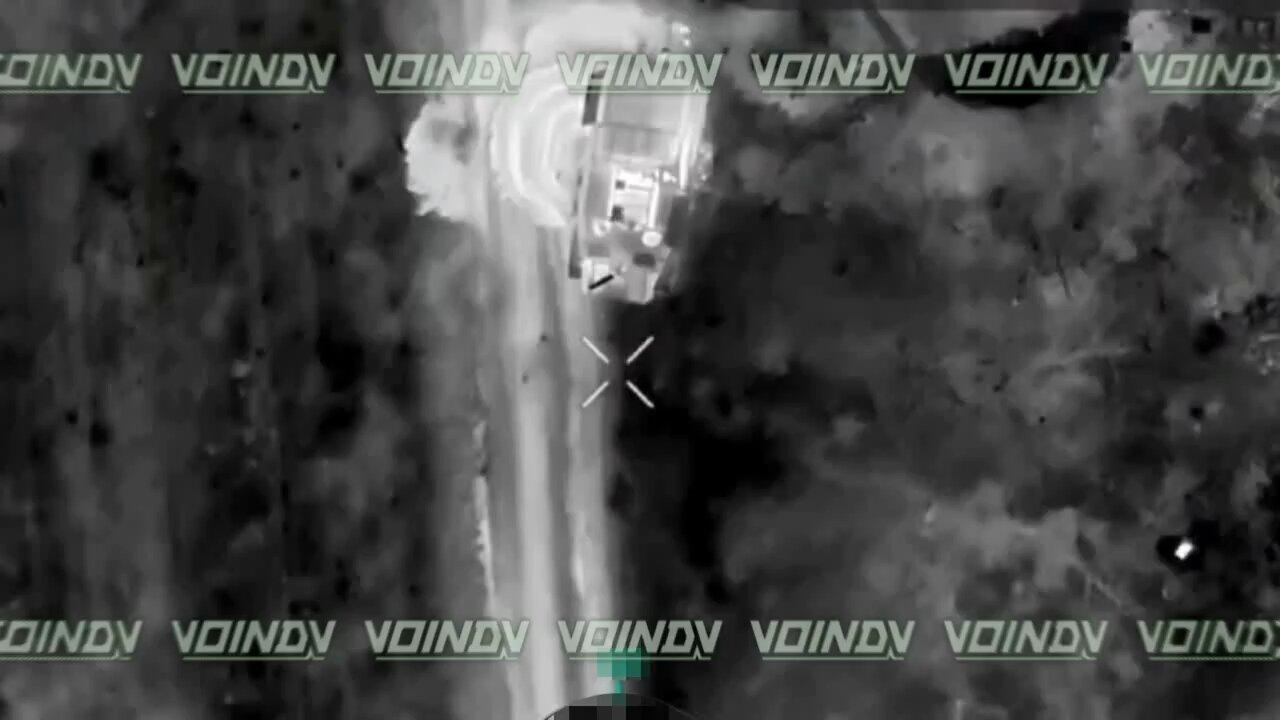 Russian Special Forces destroy a enemy MT-LB in the Donetsk direction.