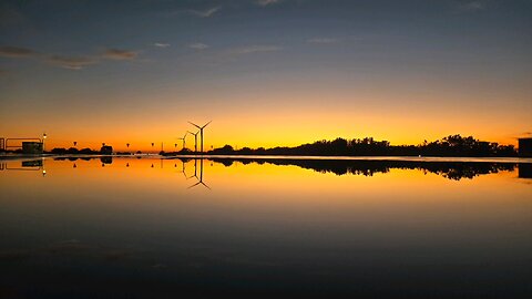 Sunsets and windmills.