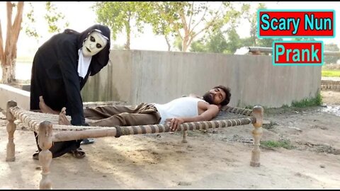 Scary Nun Ghost Prank On Friends Part 2 | Mask Ghost Scare Prank | New Horror Prank