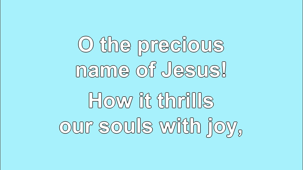 Take the Name of Jesus with You V3