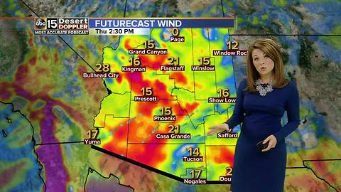 Clouds are expected to clear out of the Valley with temps in the low 70s