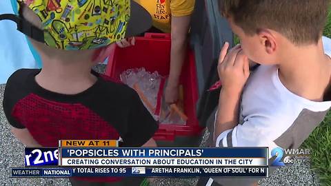 'Popsicles with Principals' event helps bridge gap between students and school leaders