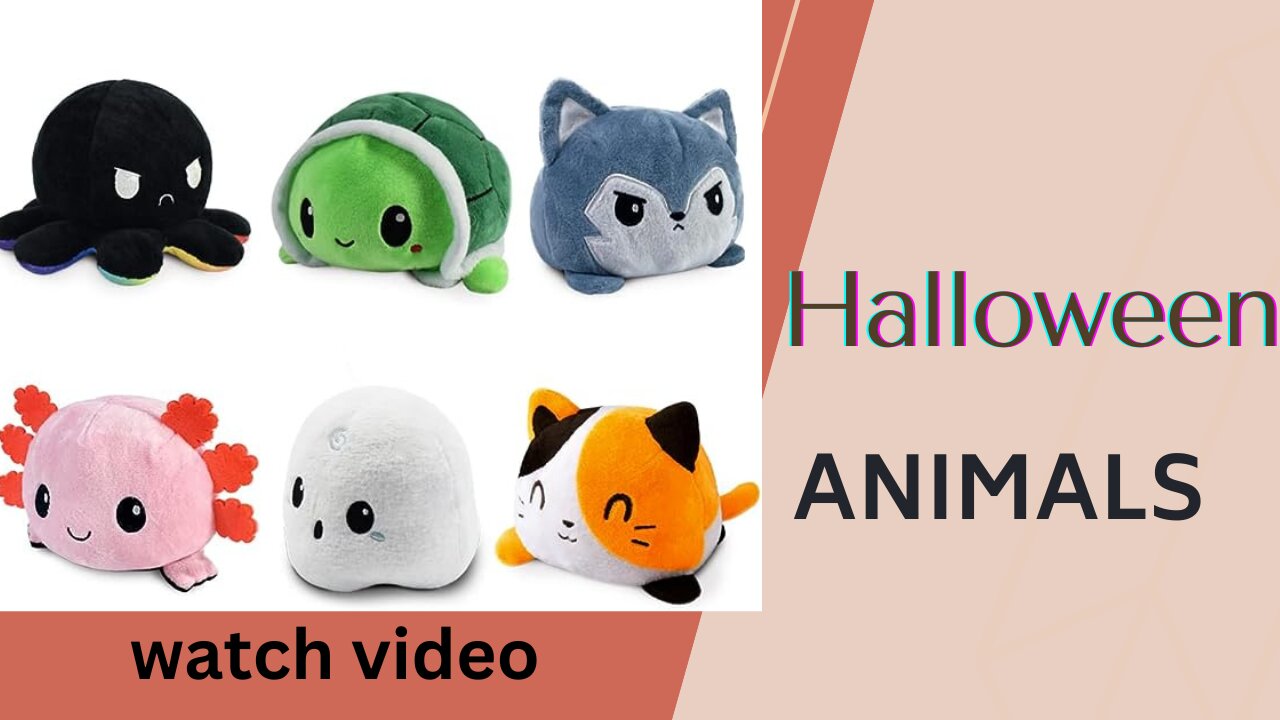 Cute Sensory Fidget Stuffed Animals That Show Your Mood - Perfect for Halloween!