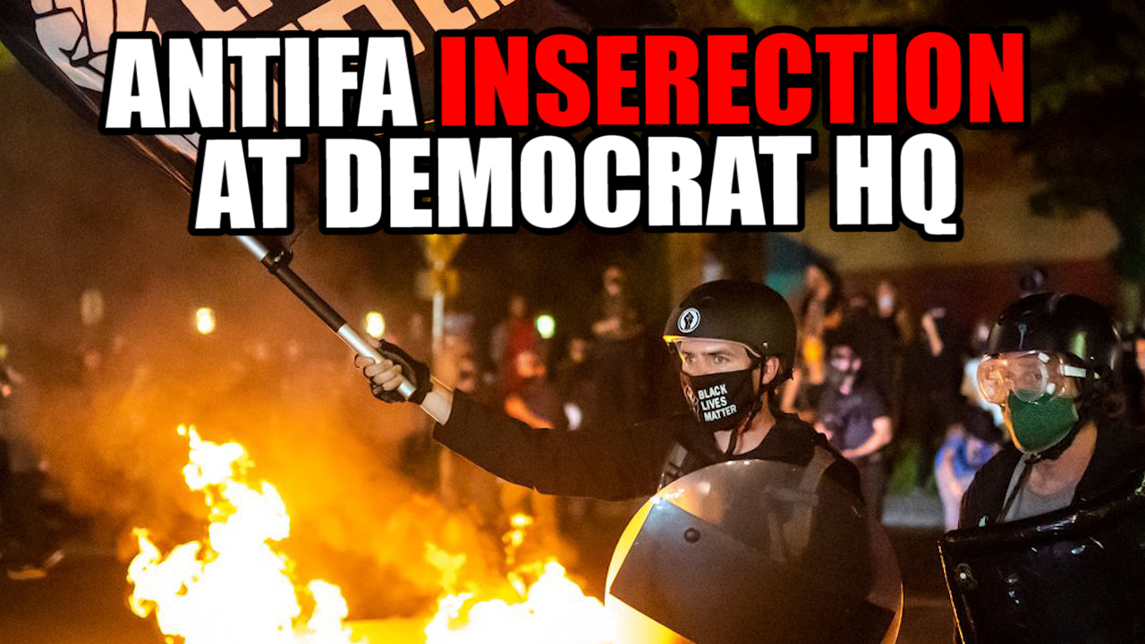 Antifa Attempts INSERECTION on Democrat HQ