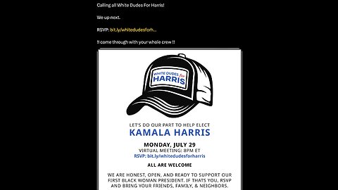 White Dudes for Kamala is Stupid AF
