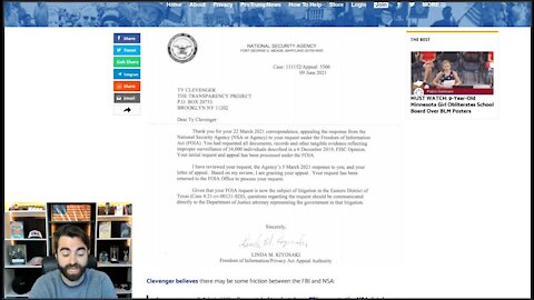 NSA's Letter Exposes FBI'S Illegal Spying On 16K+ Americans