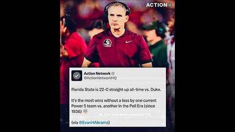 #TAKE THE Florida State Seminoles Football +3.0 (-110)