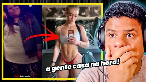 REAGINDO a 8 TRANSFORMAÇÕES MAIS ABSURDAS EM 2021 | React Podcast Pro