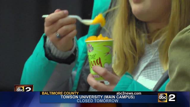 First day of spring: Sleet on the ground and free Italian ice in cups