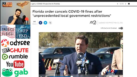 BASED DeSantis Snaps, Wipes ALL FINES Imposed By Local Governments Related To COVID 19 Restrictions