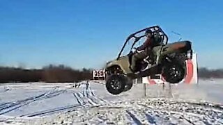 Accident in snow almost ends in tragedy