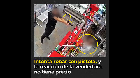 Trata de realizar un robo armado, pero se encuentra con una mujer rusa ‘de hierro’