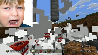 Kid Cries After His Minecraft World Gets Destroyed!