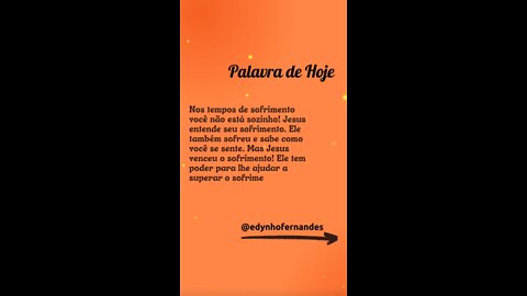 palavra de hoje
