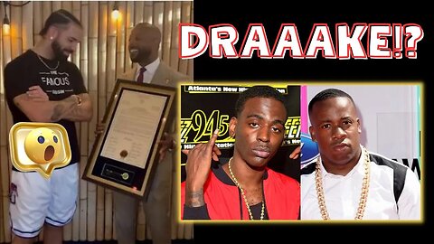 Drake receives Memphis Key to the City‼️😮
