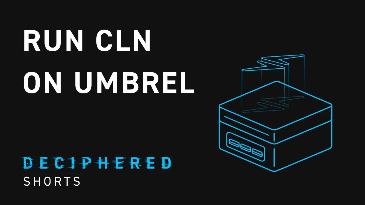 Setting up a Core Lightning Node on Umbrel