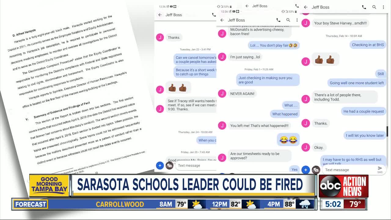 Sarasota School District recommends termination of C.O.O.