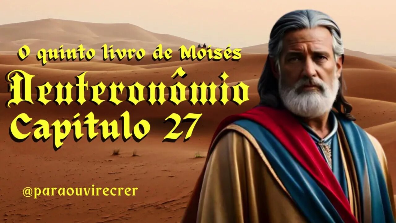 Deuteronômio 27 Bíblia Sagrada #144 Com legenda @paraouvirecrer Resumo do capítulo na descrição.