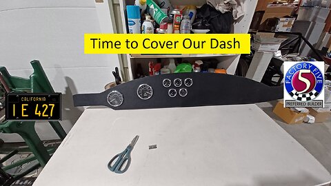 Wrapping up the wiring behind the dash and adding the vinyl to the dash.