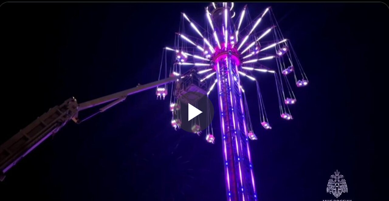 Dozens of people were trapped on an amusement ride in Volgograd, Russia...