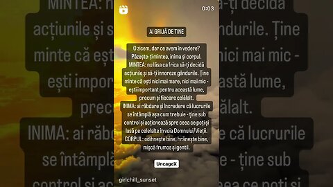Ai grija de tine